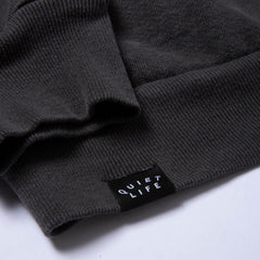 Shhh Embroidered Hood - Vintage Black - Made in USA