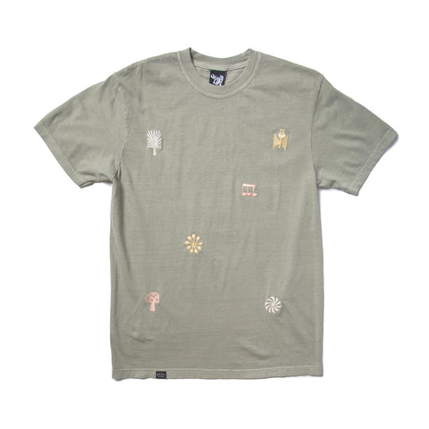 Higton Embroidered Pigment-Dyed T