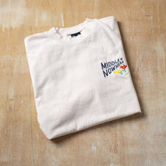 Lonely Palm Middle of Nowhere Embroidered T - Cream - Made in USA
