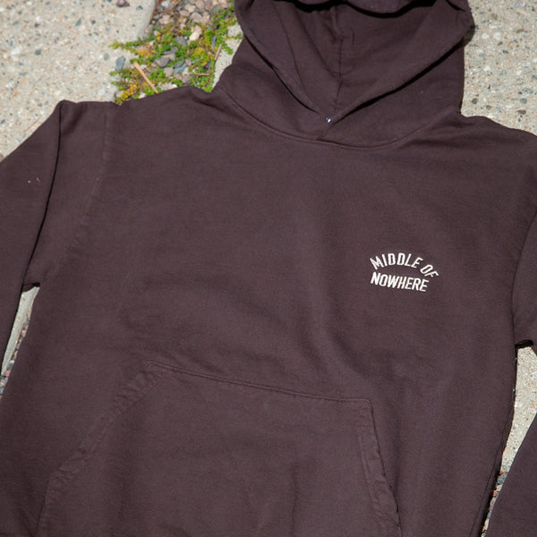 Middle of Nowhere  Embroidered Hood - Made in USA