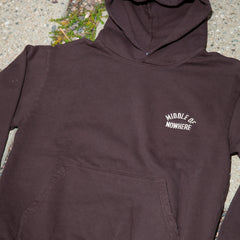 Middle of Nowhere  Embroidered Hood - Brown - Made in USA - 2024
