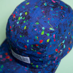 Midnight Floral 5 Panel Camper Hat - Made in USA