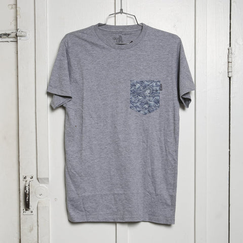 SAMPLE SALE 24 - WAVES POCKET T - SMALL - B8