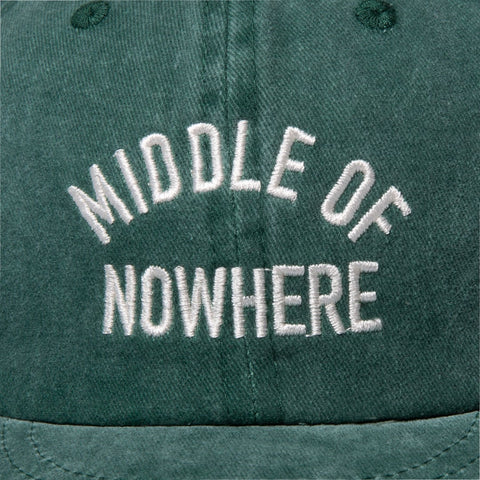 MIDDLE OF NOWHERE 6-PANEL HAT - VINTAGE GREEN