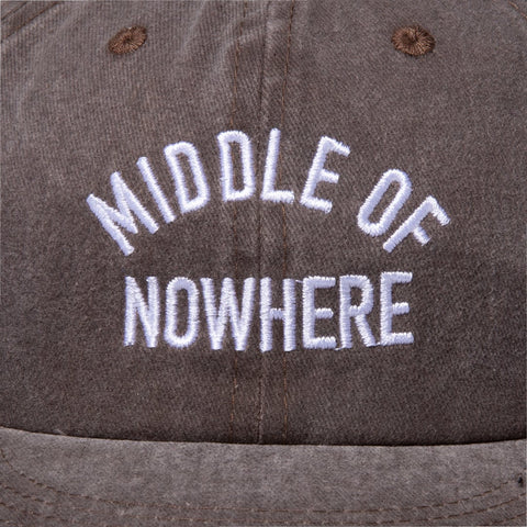 MIDDLE OF NOWHERE 6-PANEL HAT - VINTAGE BROWN