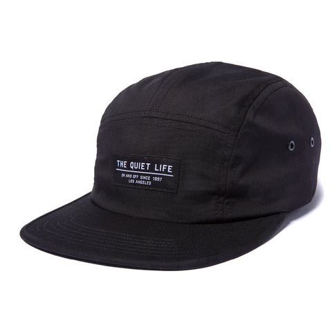 Foundation 5 Panel Camper Hat - Made in USA - Black (FA25)