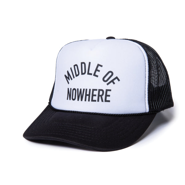 Middle of Nowhere Trucker - White/Black