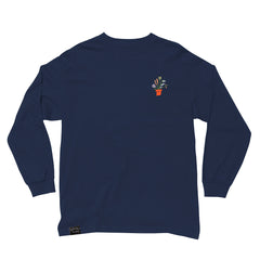 Plants Embroidery Long Sleeve T