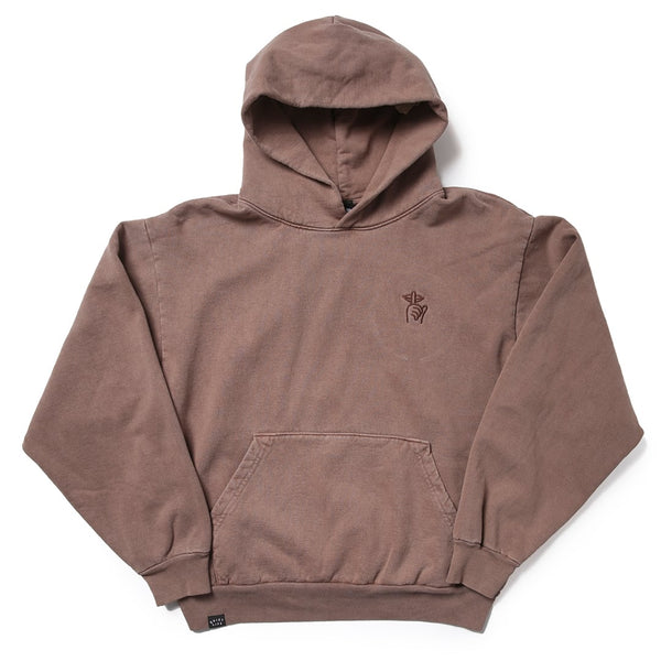 Shhh Embroidered Hood - Patchoulli - Made in USA