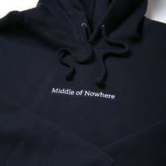 Middle Of Nowhere Desert Serif Embroidered Hood