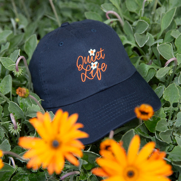 Floral Script Dad Hat