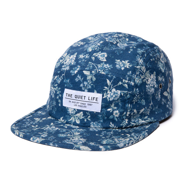 Dahlia Floral 5 Panel Camper Hat - Made in USA