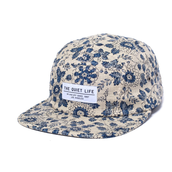 Dahlia Floral 5 Panel Camper Hat - Made in USA