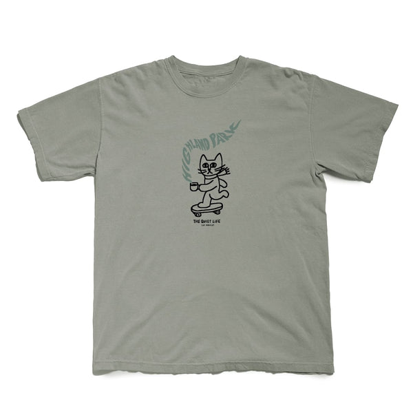 Coffee Steam Cat Highland Park T Moss