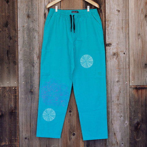 QL x Lonely Palm Pocket Pant - Teal - Large