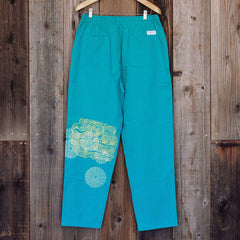 QL x Lonely Palm Pocket Pant - Teal - Large