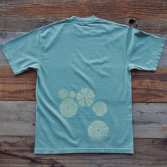 QL x Lonely Palm T - Green Shirt/Boat & Urchin  - Medium