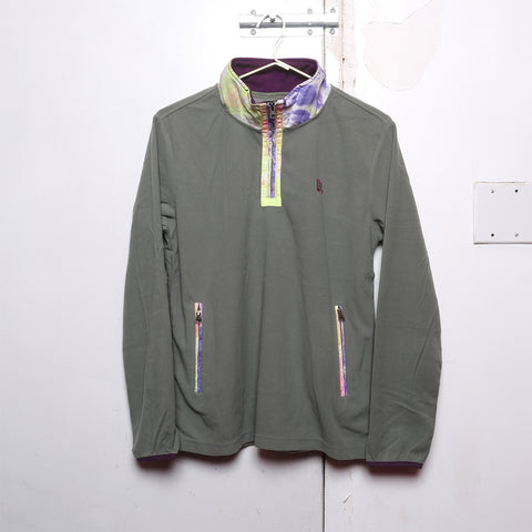 SAMPLE SALE 25 - Sage Fleece Pullover w/ Tie Dye - Small
