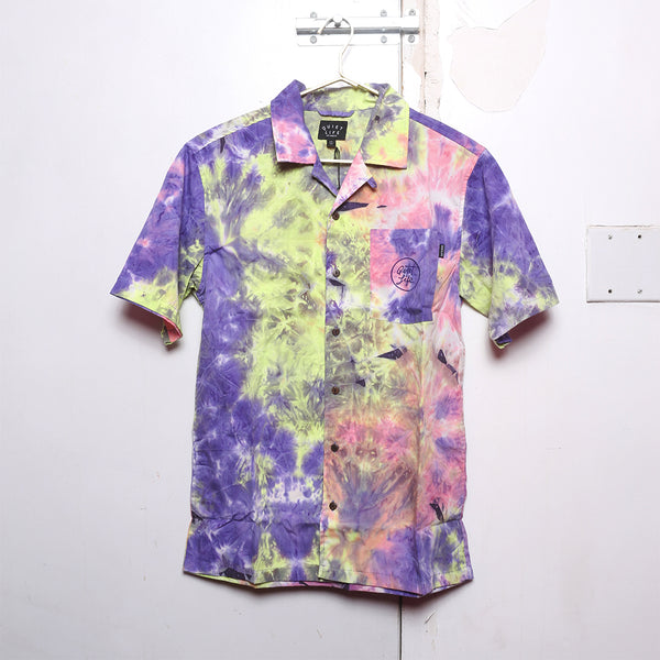SAMPLE SALE 25 - Tie Dyed S/S Button Down Shirt - Small