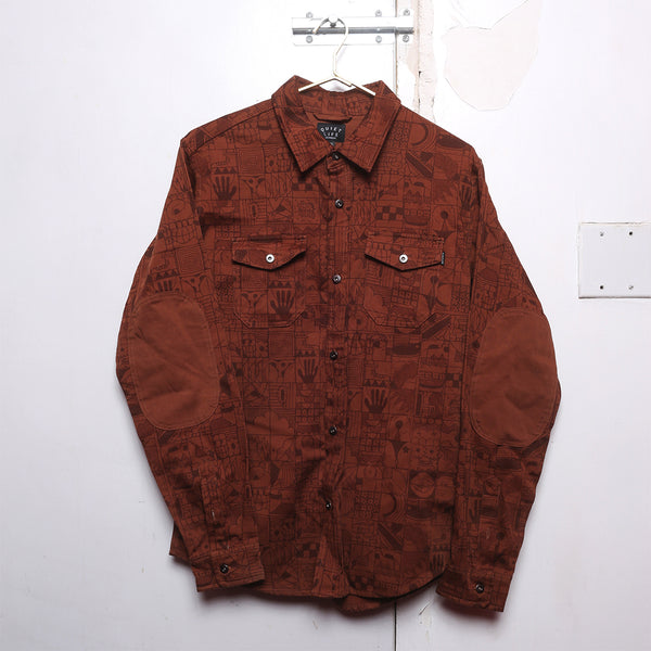SAMPLE SALE 25 - Lorin Brown L/S Button Down Shirt - Medium
