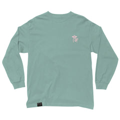 Shhh Embroidery Long Sleeve T - Made in USA