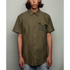 Military Mesh S/S Button Down